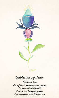 Herbier de la sorciere libre Aquarelle CatMat 2024 Fleur imaginaire